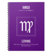 Virgo Astrology Sign Notitieboek (Voorkant)