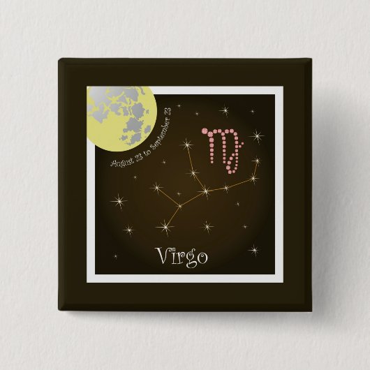 Virgo August 23 to September 23 Buttons (Voorkant)
