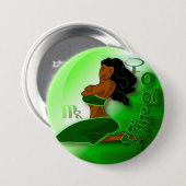 Virgo-augustus 23 t/m 23 september ronde button 7,6 cm (Voorkant /achterkant)