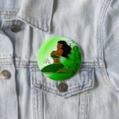 Virgo-augustus 23 t/m 23 september ronde button 7,6 cm (In situ)