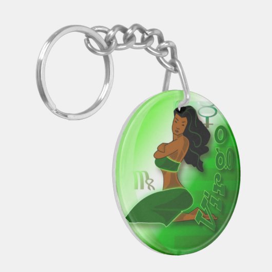 Virgo-augustus 23 t/m 23 september sleutelhanger (Voorkant Links)