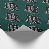 Virgo Birth Sign Celtic Knot Zodiapaper Cadeaupapier (Hoek)