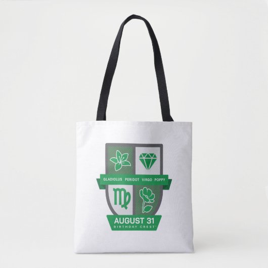 Virgo Birthday Crest™ for August 23-31 Tote Bag (Voorkant)