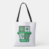 Virgo Birthday Crest™ for August 23-31 Tote Bag (Achterkant)