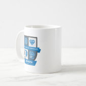 Virgo Birthday Crest™ for September 1-22 Mug Koffiemok (Voorkant links)