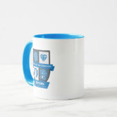 Virgo Birthday Crest™ for September 1-22 Mug Mok (Voorkant links)