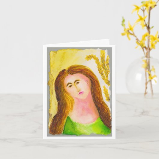 Virgo Birthday Kaart (Gele Bloem)