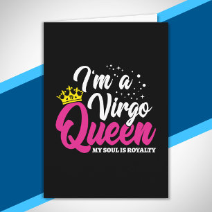 Virgo Birthday Queen Astrology August september Kaart