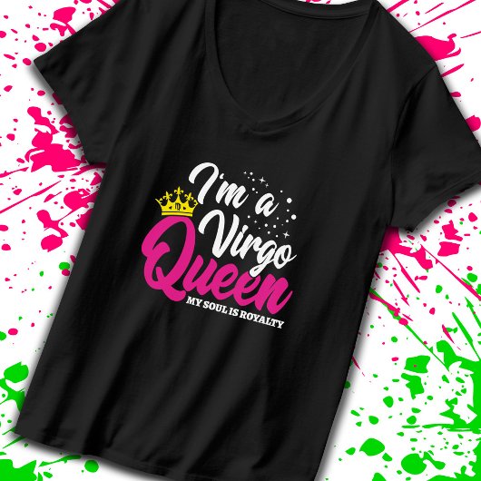Virgo Birthday Queen Astrology August september T-shirt