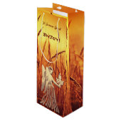 Virgo Birthday Wine Gift Bag Wijn Cadeautas (Voorkant Gekanteld)