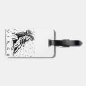 Virgo Birthday Year Astrological Zodiac Sign Bagagelabel (Achterkant horizontaal)