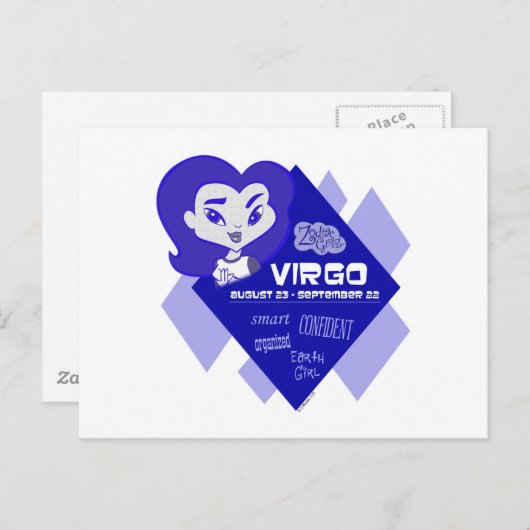Virgo Briefkaart (Voorkant / Achterkant)