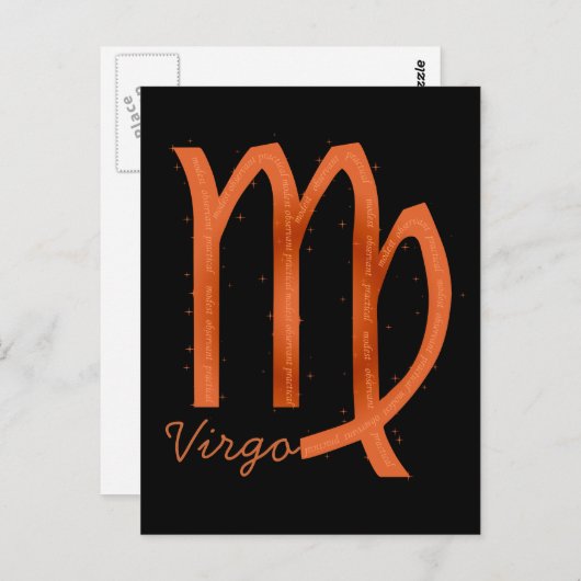 Virgo Briefkaart (Voorkant / Achterkant)