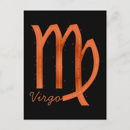 Virgo Briefkaart (Voorkant)