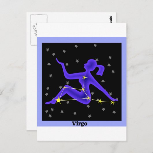 Virgo Briefkaart (Voorkant / Achterkant)