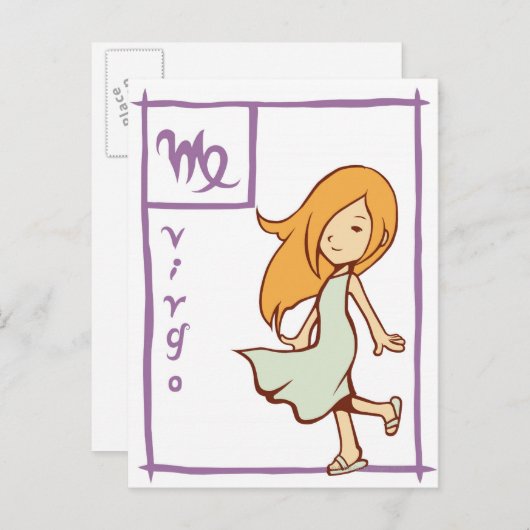 Virgo Briefkaart (Voorkant / Achterkant)