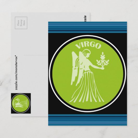 Virgo Briefkaart (Voorkant / Achterkant)