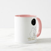 Virgo + Cat + Coffee – Custom Mug Mok (Voorkant rechts)