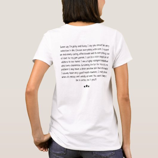 Virgo Cat - Pet Astro - T-Shirt (Achterkant)