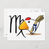 Virgo Chicken Briefkaart (Voorkant / Achterkant)