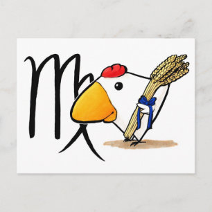 Virgo Chicken Briefkaart