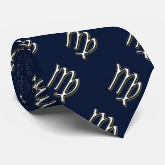 Virgo chrome code stropdas (Opgerold)