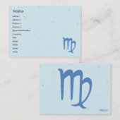 Virgo - Chubby Visitekaartje (Voorkant / Achterkant)