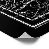 Virgo: Constellatie Bord XVIII Poster (Hoek)