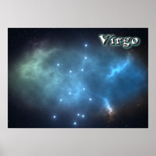Virgo constellatie poster (Voorkant)