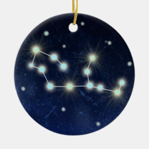 Virgo Constellation Aangepaste naam Keramisch Ornament