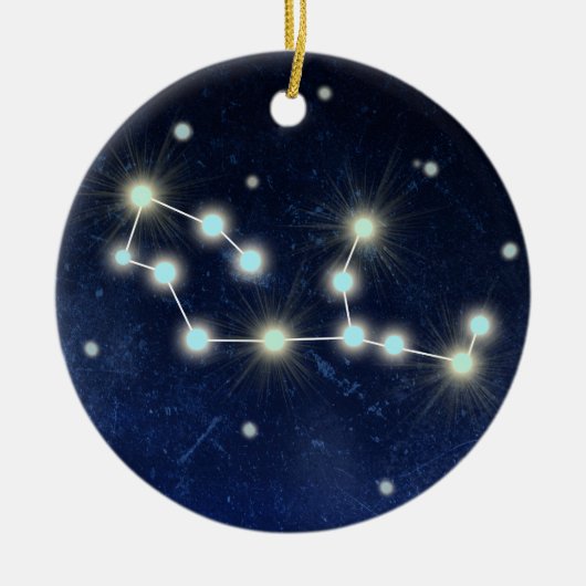 Virgo Constellation | Aangepaste naam Keramisch Ornament (Voorkant)
