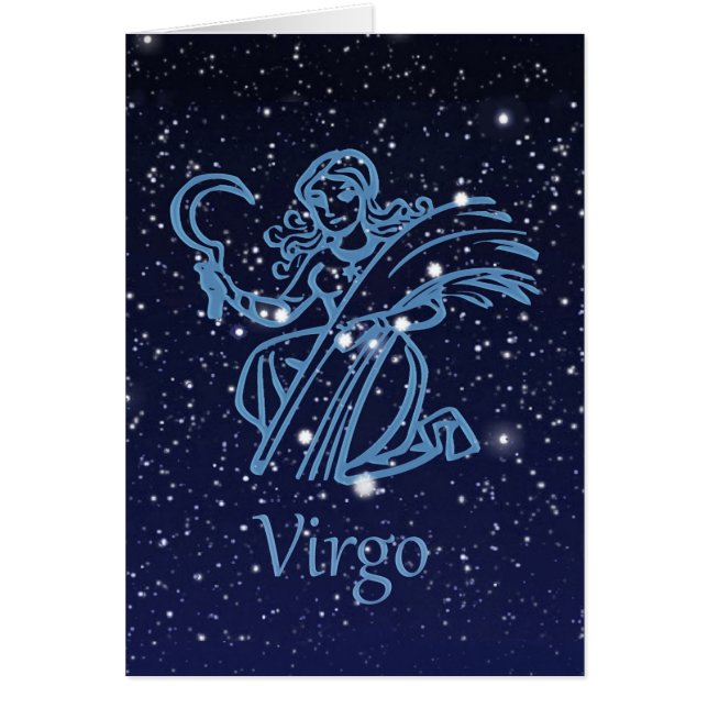 Virgo Constellation and Zodiac Sign with Stars (Voorkant)