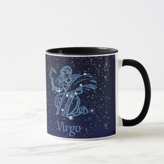 Virgo Constellation and Zodiac Sign with Stars Mok (Rechts)