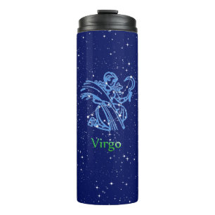 Virgo Constellation and Zodiac Sign with Stars Thermosbeker