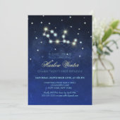 Virgo Constellation Birthday Party Kaart (Staand voorkant)