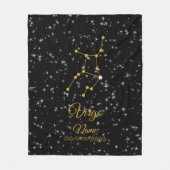 Virgo Constellation Fleece Deken (Voorkant)