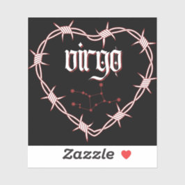 Virgo Constellation Gothic prikkeldraad ontwerp Sticker
