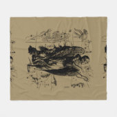 Virgo Constellation Hevelius 1690 aug23 - Sept22 Fleece Deken (Voorkant (Horizontaal))