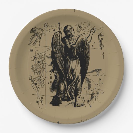 Virgo Constellation Hevelius 1690 aug23 - Sept22 Papieren Bordje (Voorkant)
