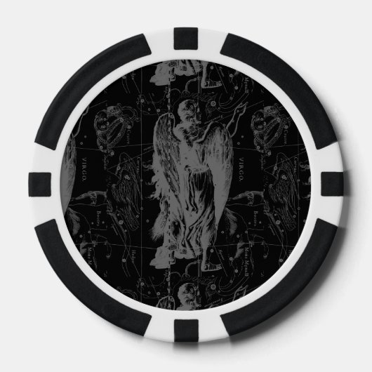 Virgo Constellation Hevelius 1690 aug23 - Sept22 Pokerchips (Voorkant)