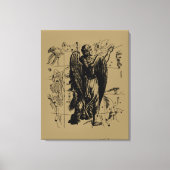 Virgo Constellation Hevelius 1690 aug 23 september Canvas Afdruk (Voorkant)