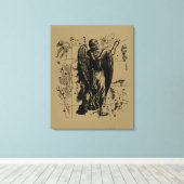 Virgo Constellation Hevelius 1690 aug 23 september Canvas Afdruk (Insitu (Houten vloer))