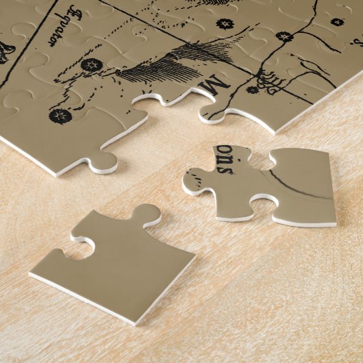 Virgo Constellation Hevelius 1690 aug 23 september Legpuzzel (Zijkant)