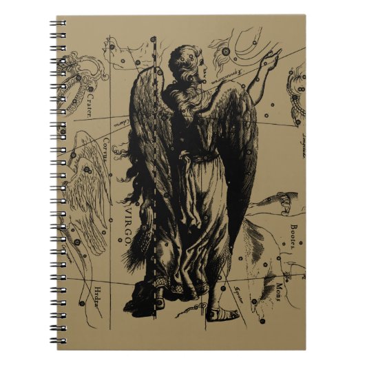 Virgo Constellation Hevelius 1690 aug 23 september Notitieboek (Voorkant)