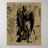 Virgo Constellation Hevelius 1690 aug 23 september Poster (Voorkant)