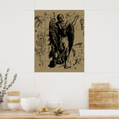 Virgo Constellation Hevelius 1690 aug 23 september Poster (Keuken)