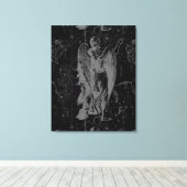 Virgo Constellation Hevelius 1690 Canvas Afdruk (Insitu (Houten vloer))