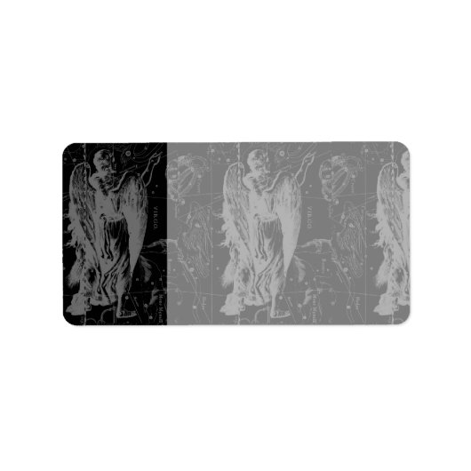 Virgo Constellation Hevelius 1690 Etiket (Voorkant)