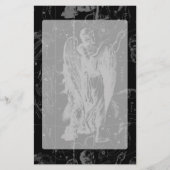 Virgo Constellation Hevelius 1690 on Black Briefpapier (Voorkant)