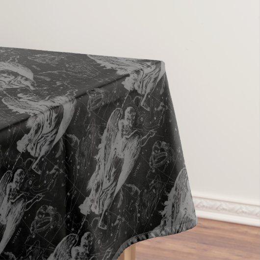 Virgo Constellation Hevelius 1690 on Black Tafelkleed (Voorbeeld)